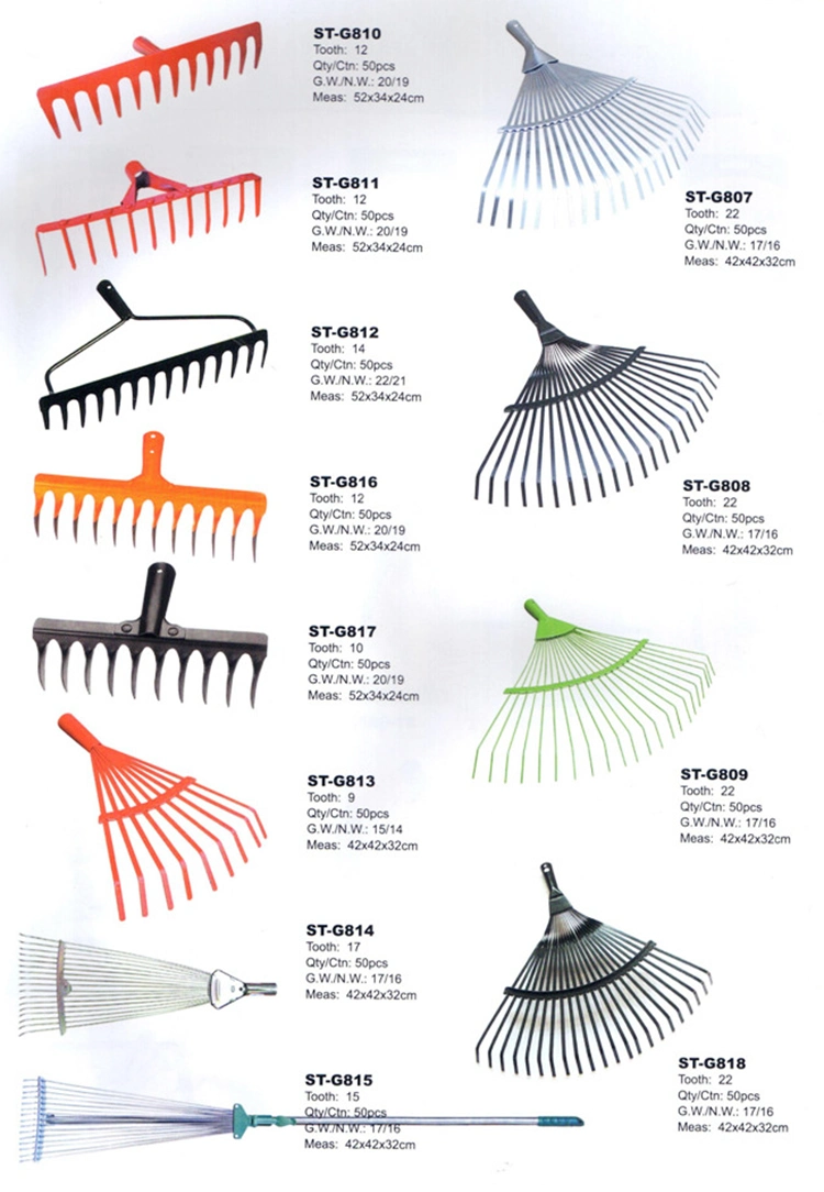 High Quality Carbon Steel Garden Hand Rake